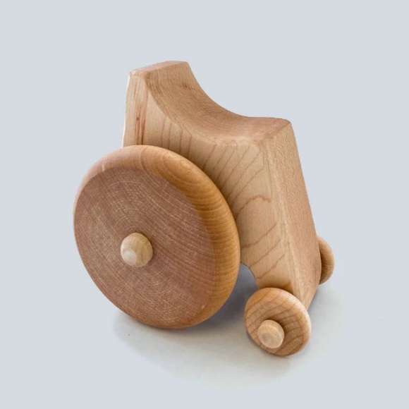 Montessori Bundle:3 Big Wheel Little Wheel by LOCKWOOD wooden push car toy - Picture 4 of 11